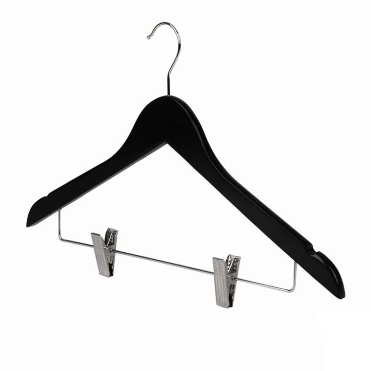 black wooden hangers in bulk Wood hanger supplier china