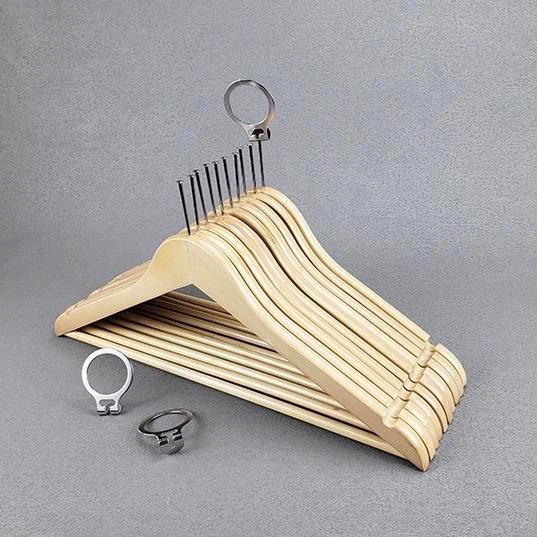 Nature Anti Theft Wooden Hotel Hanger